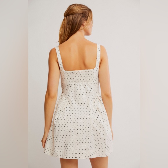FREE PEOPLE | NEW Astrid polka dot mini dress | size large - Picture 3 of 7